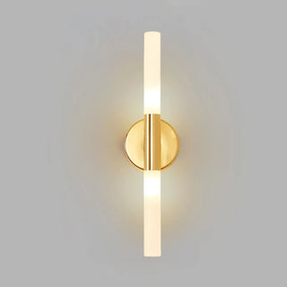 ZOWALA - Minimalist White Glass Column Bathroom Vanity Light Image - 8