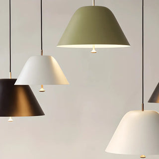 ZOWALA - Modern Minimalist Cone Mixed Colors Glass Pendant Light Image - 8