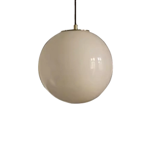 ZOWALA - Minimalist Globe Glass Living Room White Pendant Light Image - 7