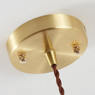 ZOWALA - Minimalist Gold White Glass Dome Pendant Light Image - 8