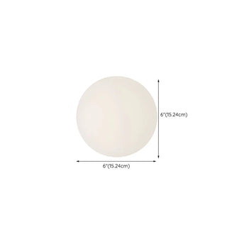 ZOWALA - Minimalist White Globe LED Wall Sconce Light Image - 16