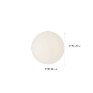 ZOWALA - Minimalist White Globe LED Wall Sconce Light Image - 17