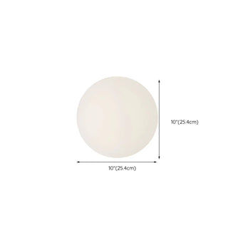 ZOWALA - Minimalist White Globe LED Wall Sconce Light Image - 18