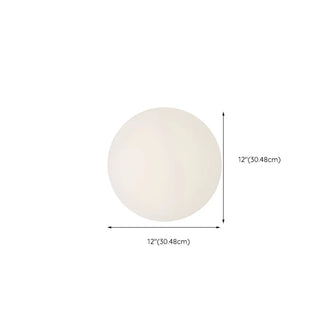 ZOWALA - Minimalist White Globe LED Wall Sconce Light Image - 19