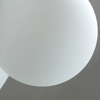 ZOWALA - Minimalist White Globe LED Wall Sconce Light Image - 9
