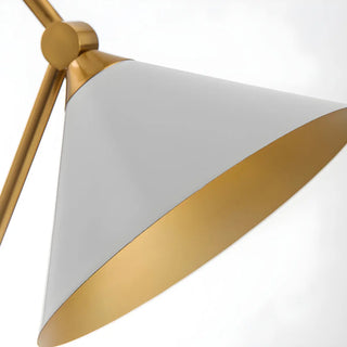 Unique Conical Metal Shade Globe Decor Table Lamp Zawala Image - 3