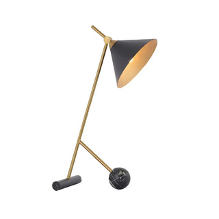 Unique Conical Metal Shade Globe Decor Table Lamp Zawala Image - 5