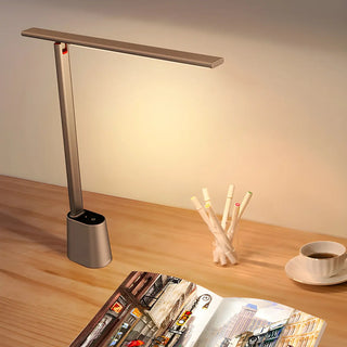 Minimalist White LED Linear Metal Bedroom Table Lamp Zawala Image - 4