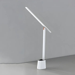Minimalist White LED Linear Metal Bedroom Table Lamp Zawala Image - 5