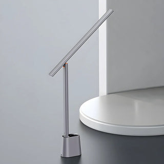 Minimalist White LED Linear Metal Bedroom Table Lamp Zawala Image - 7