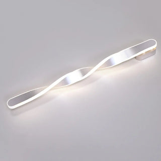 ZOWALA - Minimalist Rotating Wave Metal LED Vanity Wall Light Image - 10