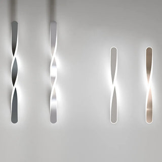 ZOWALA - Minimalist Rotating Wave Metal LED Vanity Wall Light Image - 12