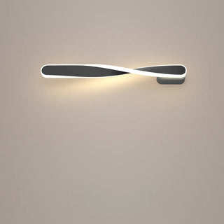 ZOWALA - Minimalist Rotating Wave Metal LED Vanity Wall Light Image - 13