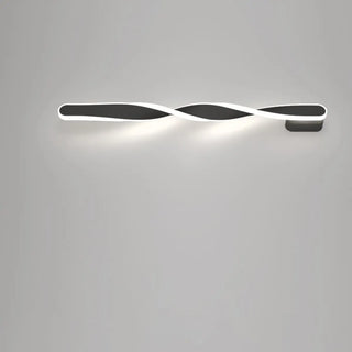 ZOWALA - Minimalist Rotating Wave Metal LED Vanity Wall Light Image - 16