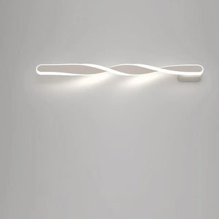ZOWALA - Minimalist Rotating Wave Metal LED Vanity Wall Light Image - 17