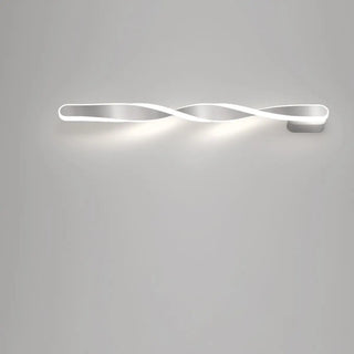 ZOWALA - Minimalist Rotating Wave Metal LED Vanity Wall Light Image - 18