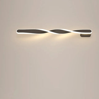 ZOWALA - Minimalist Rotating Wave Metal LED Vanity Wall Light Image - 19