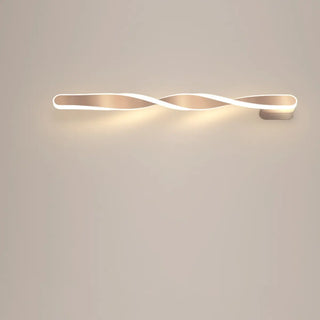 ZOWALA - Minimalist Rotating Wave Metal LED Vanity Wall Light Image - 21