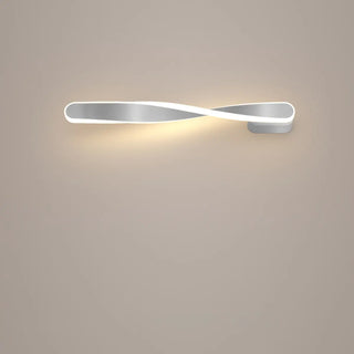 ZOWALA - Minimalist Rotating Wave Metal LED Vanity Wall Light Image - 22