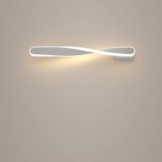 ZOWALA - Minimalist Rotating Wave Metal LED Vanity Wall Light Image - 23