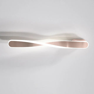 ZOWALA - Minimalist Rotating Wave Metal LED Vanity Wall Light Image - 26