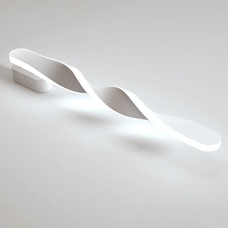 ZOWALA - Minimalist Rotating Wave Metal LED Vanity Wall Light Image - 28