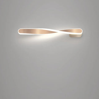 ZOWALA - Minimalist Rotating Wave Metal LED Vanity Wall Light Image - 7