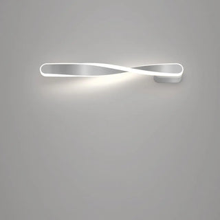 ZOWALA - Minimalist Rotating Wave Metal LED Vanity Wall Light Image - 8