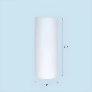 Simple White Cylindrical Floor Lamp Landscape Lighting Zawala Image - 11