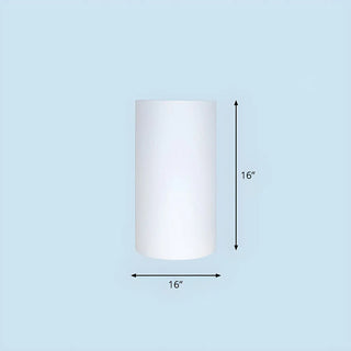 Simple White Cylindrical Floor Lamp Landscape Lighting Zawala Image - 6