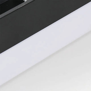 ZOWALA - Modern Black Rectangluar LED Bathroom Vanity Light Image - 10