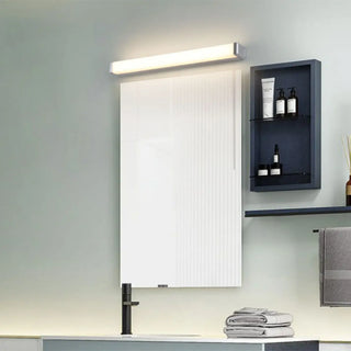 ZOWALA - Modern Black Rectangluar LED Bathroom Vanity Light Image - 12