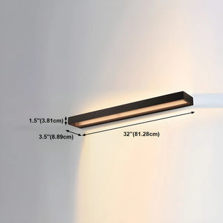 Modern Rectangular LED Bathroom Mirror Vanity Light Zawala #size