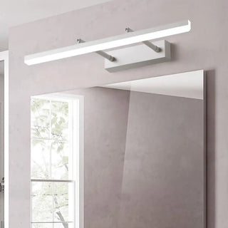 Modern Minimalist White Bathrooms LED Vanity Light Zawala Image - 2