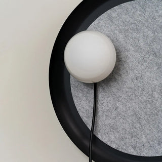 Minimalist White Shade Round Metal LED Wall Sconce Zawala Image - 16