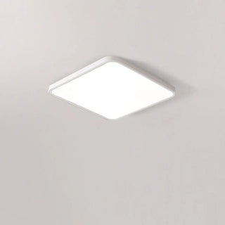 Minimalist White Rectangular LED Flush Mount Fixture Zawala Image - 11