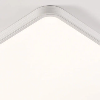 Minimalist White Rectangular LED Flush Mount Fixture Zawala Image - 13