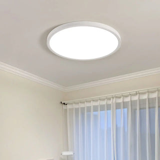 Minimalist White Rectangular LED Flush Mount Fixture Zawala Image - 2