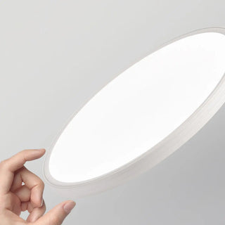 Minimalist White Rectangular LED Flush Mount Fixture Zawala Image - 8