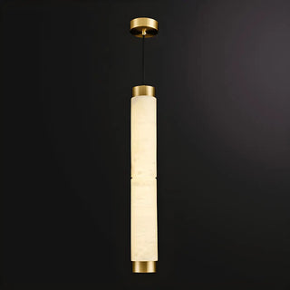 ZOWALA - Modern Minimalist Stone Cylinder Pendant Light Image - 11