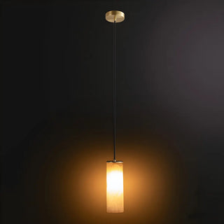 ZOWALA - Modern Minimalist Stone Cylinder Pendant Light Image - 12