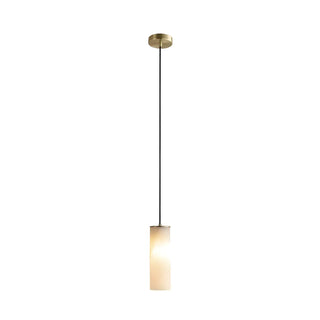 ZOWALA - Modern Minimalist Stone Cylinder Pendant Light Image - 13