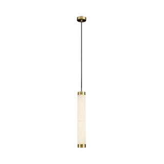 ZOWALA - Modern Minimalist Stone Cylinder Pendant Light Image - 16