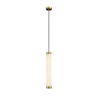 ZOWALA - Modern Minimalist Stone Cylinder Pendant Light Image - 17