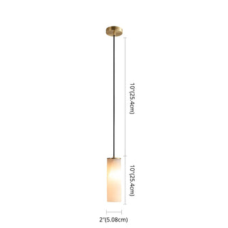 ZOWALA - Modern Minimalist Stone Cylinder Pendant Light #size