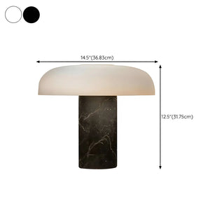 Minimalist Mushroom Black Marble Bedroom Table Lamp Zawala #size