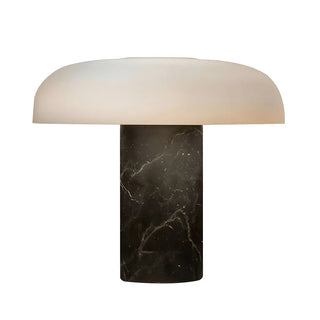 Minimalist Mushroom Black Marble Bedroom Table Lamp Zawala Image - 8