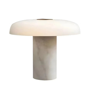 Minimalist Mushroom Black Marble Bedroom Table Lamp Zawala Image - 9