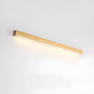 Simple Linear Wooden LED Wall Mount Light Fixture Zawala Image - 12