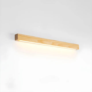 Simple Linear Wooden LED Wall Mount Light Fixture Zawala Image - 14